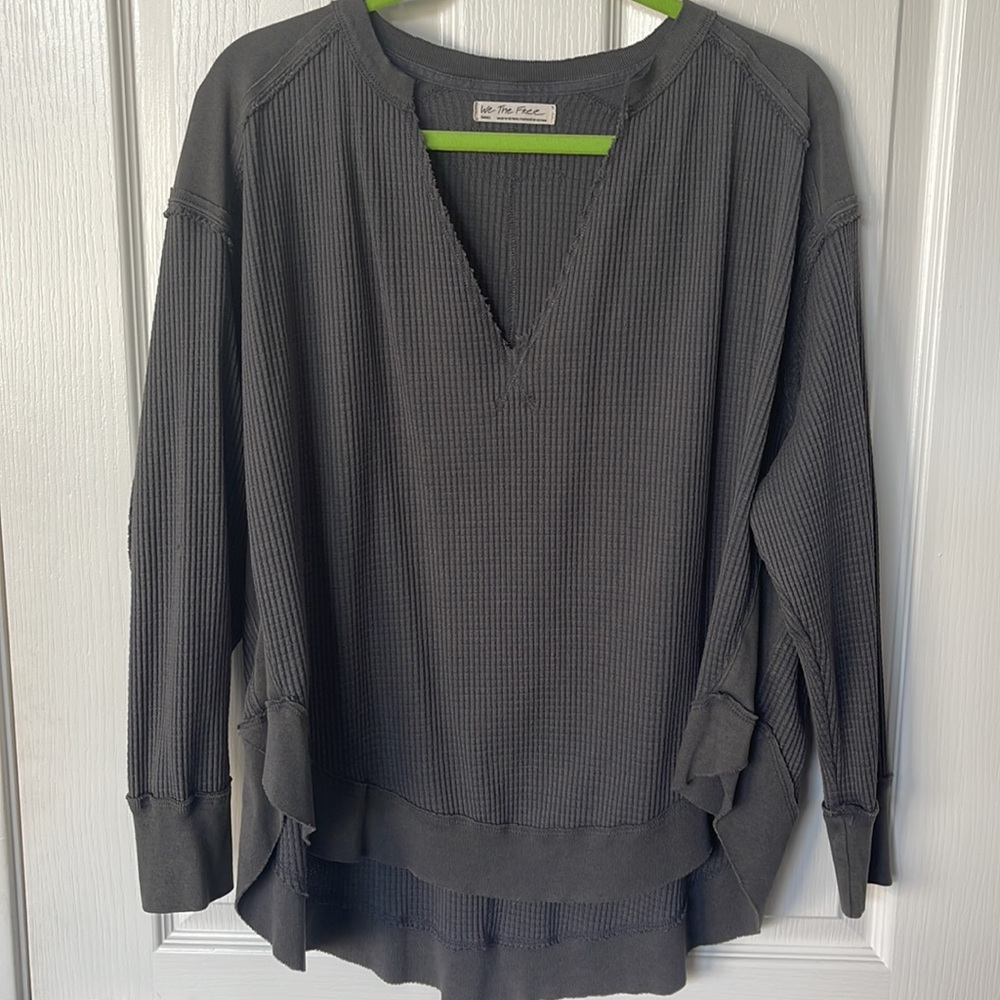 Free People Thermal oversized pullover